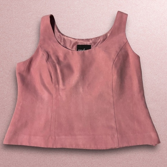 Positive Attitude Vintage Cropped Sleeveless Blouse Top - Picture 2 of 6